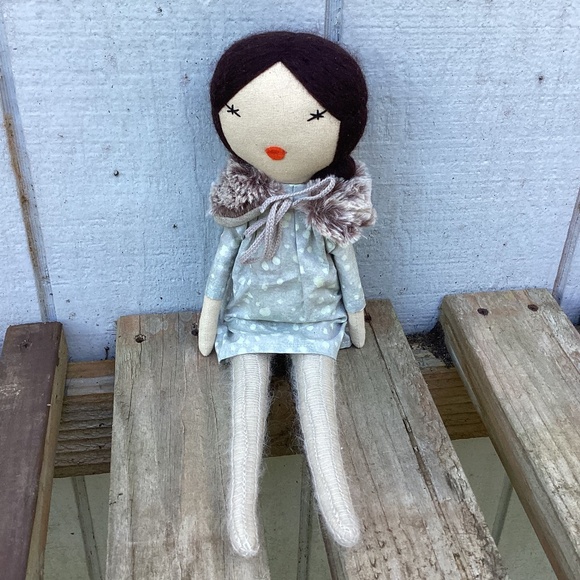 Handmade Other - NEW handmade angora + linen DOLL